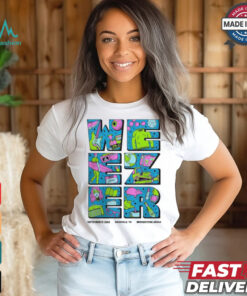 Weezer Poster For Nashville TN Show At Bridgestone Arena On September 17 2024 Unisex T Shirt