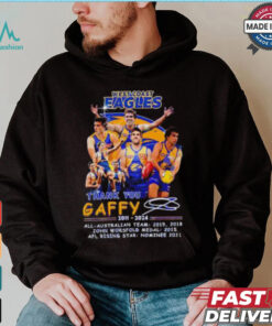 West Coast Eagles x Andrew Gaff thank you shirt