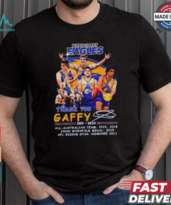 West Coast Eagles x Andrew Gaff thank you shirt