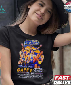West Coast Eagles x Andrew Gaff thank you shirt