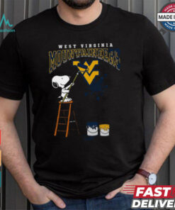 West Virginia Mountaineers Snoopy Painting Shirt