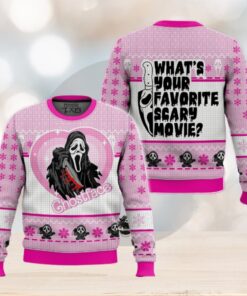 What's Your Favorite Scary Movie Ghostface Ugly Sweater