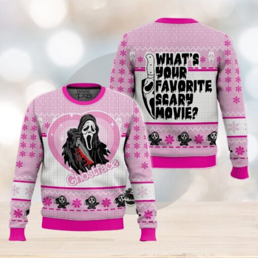 What’s Your Favorite Scary Movie Ghostface Ugly Sweater