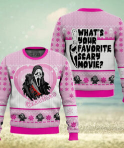 What's Your Favorite Scary Movie Ghostface Ugly Sweater