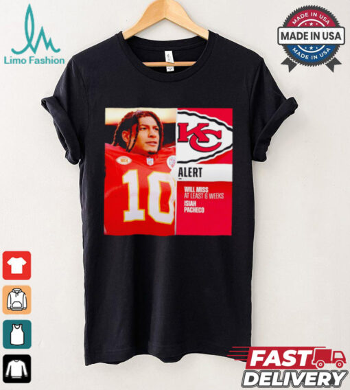 Will miss at least 6 weeks Isiah Pacheco shirt