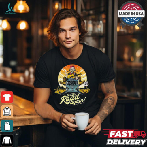 Willie Nelson On The Road Again 2024 Retro Painting t shirt