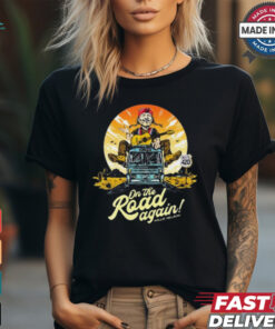 Willie Nelson On The Road Again 2024 Retro Painting t shirt