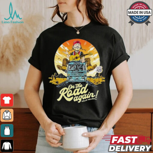 Willie Nelson On The Road Again 2024 T shirt