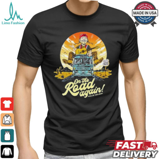 Willie Nelson On The Road Again 2024 T shirt