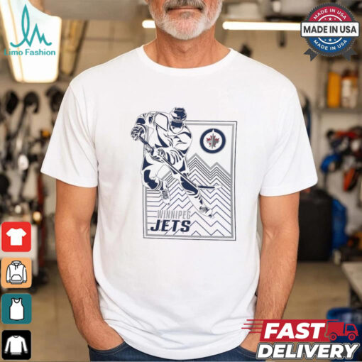 Winnipeg Jets Starter White Player Grid T Shirt