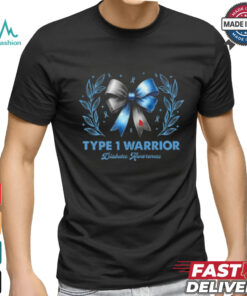 Women Diabetes Awareness Type 1 Warrior T1D shirt