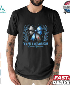 Women Diabetes Awareness Type 1 Warrior T1D shirt