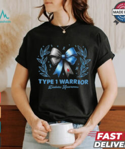 Women Diabetes Awareness Type 1 Warrior T1D shirt