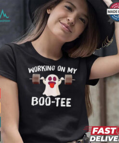 Working on my boo tee gym Halloween shirt, hoodie, sweater, long sleeve and tank top Working on my boo tee gym Halloween shirt
