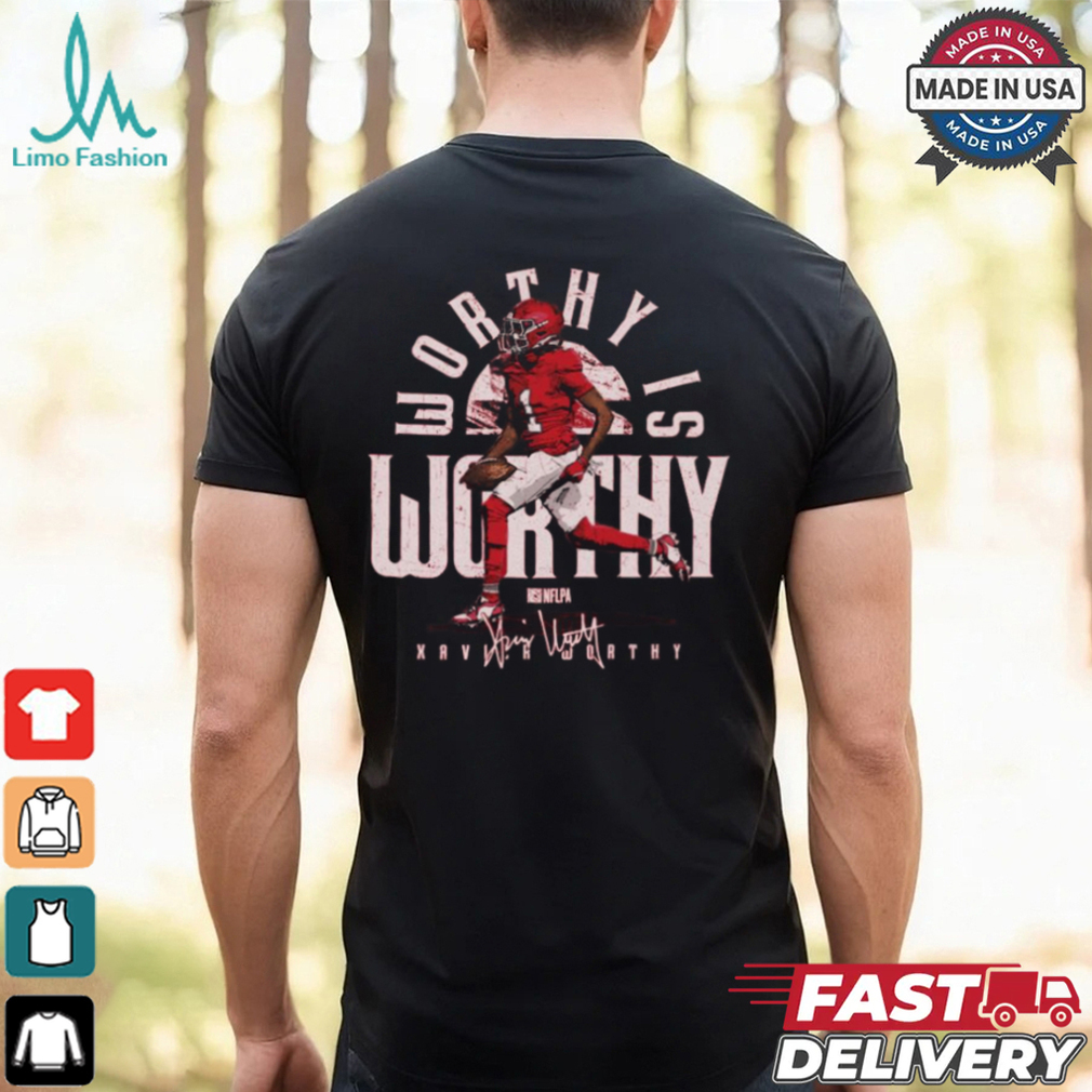 Xavier Worthy Kansas City Chiefs NFL 2024 Is Worthy Signature Painting t shirt Xavier Worthy Kansas City Chiefs NFL 2024 Is Worthy Signature Painting t shirt