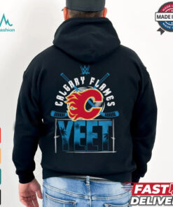 YEET Calgary Flames Hockey logo shirt
