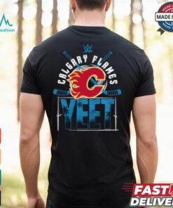 YEET Calgary Flames Hockey logo shirt
