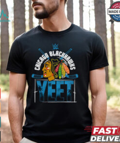YEET Chicago Blackhawks Hockey logo shirt