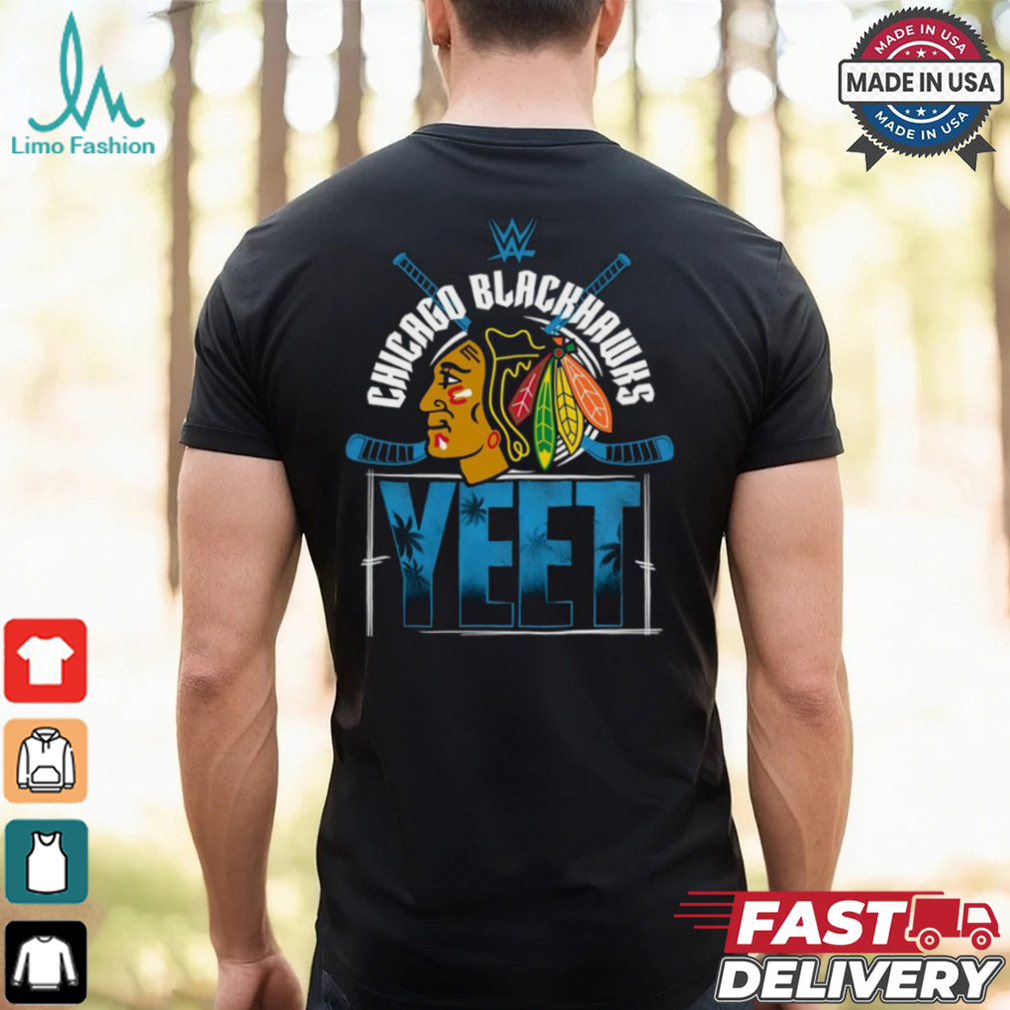 YEET Chicago Blackhawks Hockey logo shirt YEET Chicago Blackhawks Hockey logo shirt