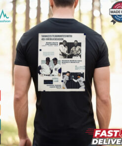 Yankees Teammates With 40+HR In A Season Aaron Judge and Juan Soto 2024 Poster t shirt