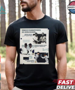 Yankees Teammates With 40+HR In A Season Aaron Judge and Juan Soto 2024 Poster t shirt