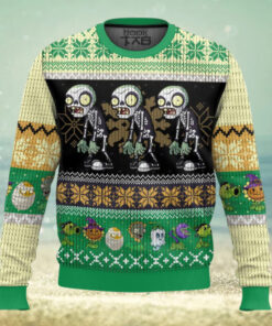 Zombie vs Plants Ugly Christmas Sweater