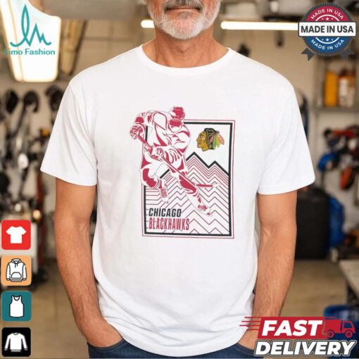 downloadChicago Blackhawks Starter White Player Grid T Shirt