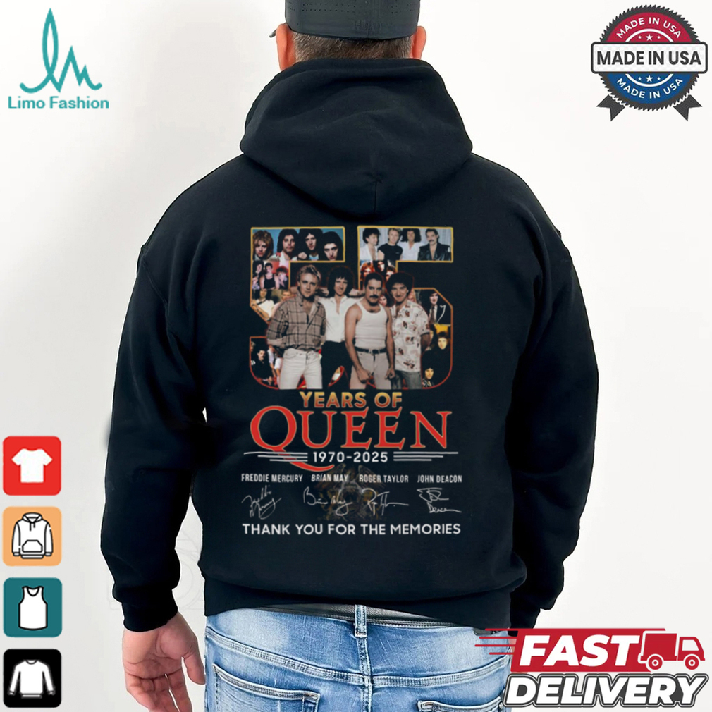 1970 2025 Queen Anniversary T Shirt 1970 2025 Queen Anniversary T Shirt