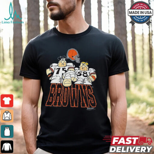 1992 Hanna Barbera The Flintstones Cleveland Browns T Shirt