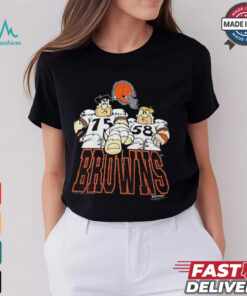 1992 Hanna Barbera The Flintstones Cleveland Browns T Shirt