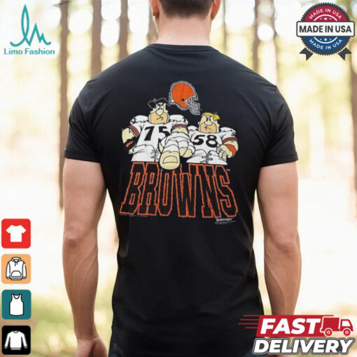 1992 Hanna Barbera The Flintstones Cleveland Browns T Shirt