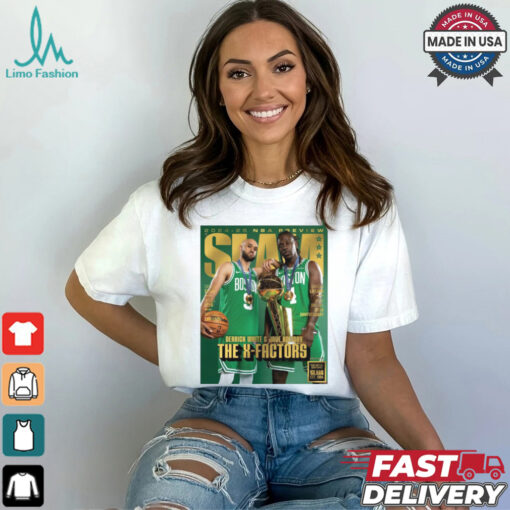 2024 25 NBA Preview SLAM Derrick White And Jrue Holiday Boston Celtics The X Factors Poster t shirt