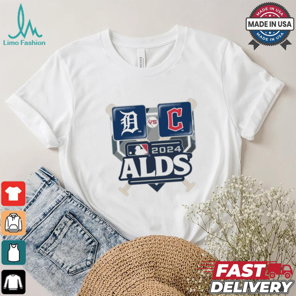 2024 ALDS Dueling Pin – Detroit Tigers vs. Cleveland Guardians MLB Logo t shirt 2024 ALDS Dueling Pin – Detroit Tigers vs. Cleveland Guardians MLB Logo t shirt