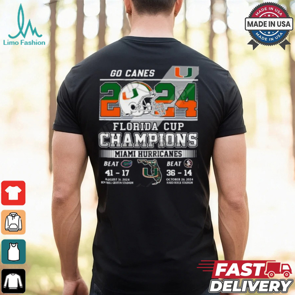 2024 Florida Cup Champions Miami Hurricanes T Shirt 2024 Florida Cup Champions Miami Hurricanes T Shirt