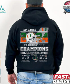 2024 Florida Cup Champions Miami Hurricanes T Shirt