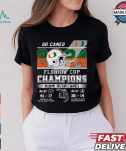 2024 Florida Cup Champions Miami Hurricanes T Shirt