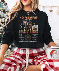40 Years 1985 2025 Guns N’ Roses Thank You For The Memories T Shirt