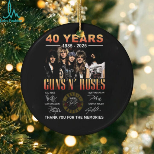 40 Years 1985 2025 Guns N’ Roses Thank You For The Memories T Shirt