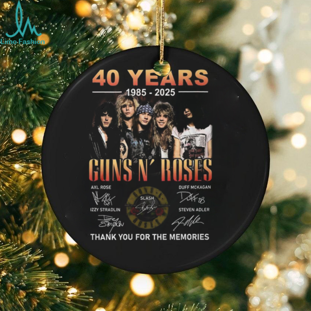 40 Years 1985 2025 Guns N’ Roses Thank You For The Memories T Shirt 40 Years 1985 2025 Guns N’ Roses Thank You For The Memories T Shirt
