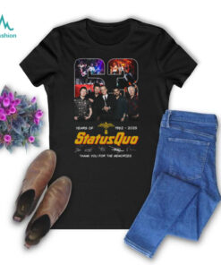 63 Years Of Status Quo 1962 2025 Thank You For The Memories T Shirt