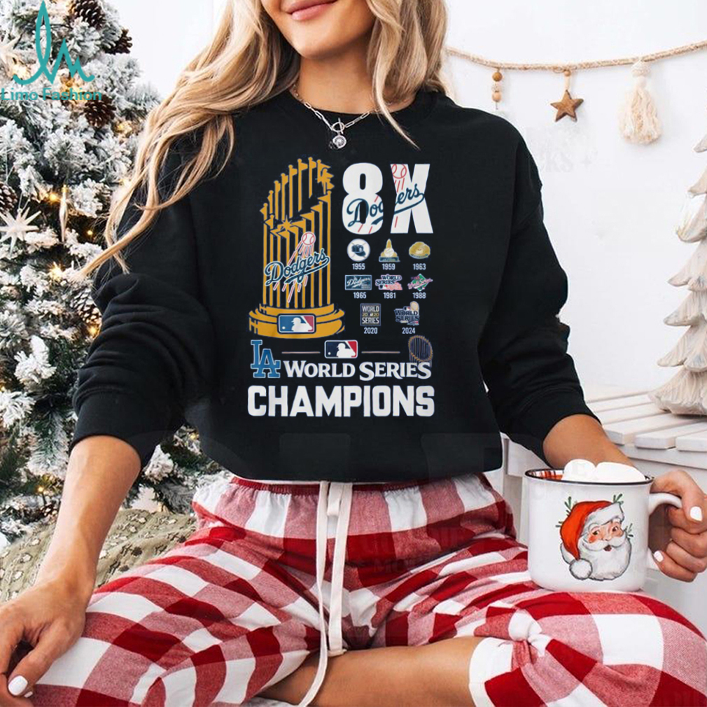 8X Dodgers World Series Champions T Shirt 8X Dodgers World Series Champions T Shirt