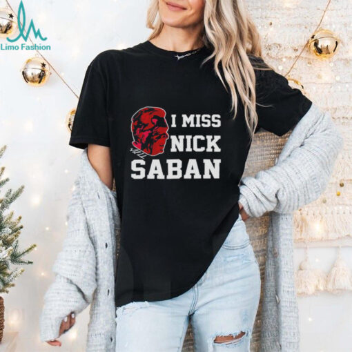 Alabama Crimson Tide Coach I miss Nick Saban signature 2024 shirt