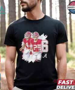 Alabama Crimson Tide Jalen Milroe 4 plus Ryan Williams 2 equals 6 shirt