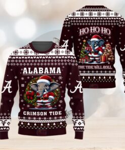 Alabama Crimson Tide The Tide Will Roll Christmas Sweater1