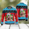 Slayer Band Sleigher Rock And Roll Santa Claus Christmas Party Knitted Ugly Christmas Sweater