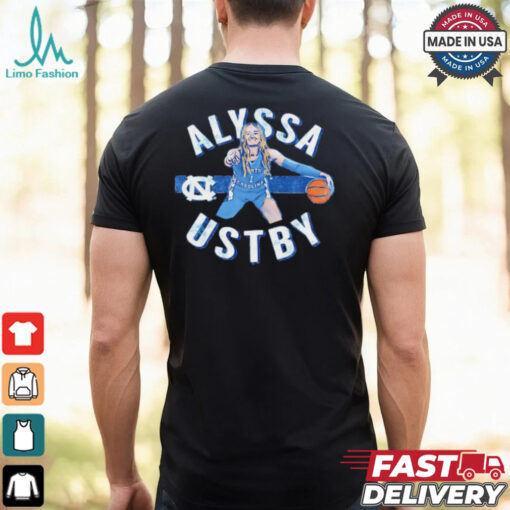 Alyssa Ustby North Carolina Tar Heels cartoon shirt