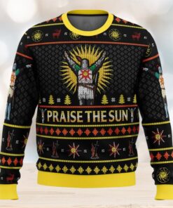 AnimeBape Dark Souls Praise The Sun Ugly Christmas Sweater