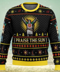 AnimeBape Dark Souls Praise The Sun Ugly Christmas Sweater