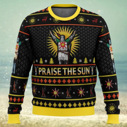 AnimeBape Dark Souls Praise The Sun Ugly Christmas Sweater