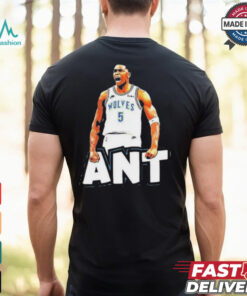 Ant playoff shirt anthony edwards minnesota timberwolves player oversized shirt